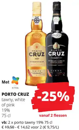 Spar Porto Cruz tawny, white of pink aanbieding