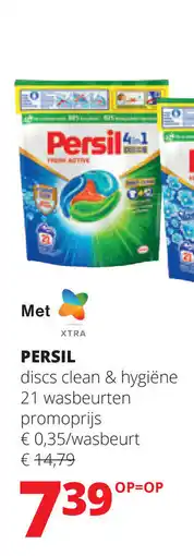 Spar Persil discs clean & hygiëne aanbieding