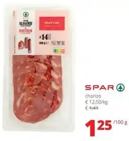 Spar Spar chorizo aanbieding