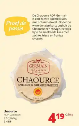 Spar Chaource AOP Germain aanbieding