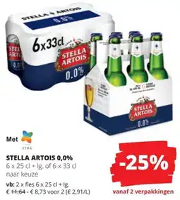 Spar Stella Artois 0.0% aanbieding
