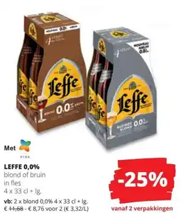 Spar Leffe 0.0% aanbieding
