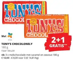 Spar Tony's chocolonely aanbieding
