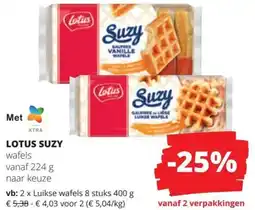 Spar Lotus Suzy wafels aanbieding