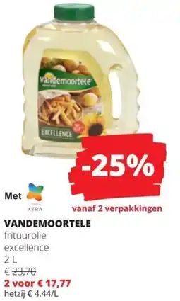 Spar Vandemoortele frituurolie Excellence aanbieding