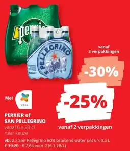 Spar Perrier of San Pellegrino aanbieding