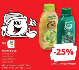 Spar Ultra Doux shampoo of conditioner aanbieding
