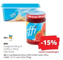 Spar Effi margarine of confituur aanbieding