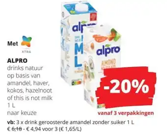 Spar Alpro drinks aanbieding