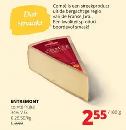 Spar Entremont comté fruité 34% v.g. aanbieding