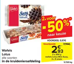 Carrefour Wafels Lotus aanbieding