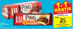 Carrefour Koekjes Pim's Original LU aanbieding