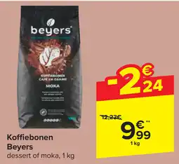Carrefour Koffiebonen beyers aanbieding
