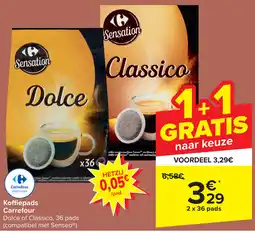 Carrefour Koffiepads Carrefour aanbieding