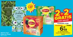 Carrefour Gamma thee Lipton en Pukka aanbieding