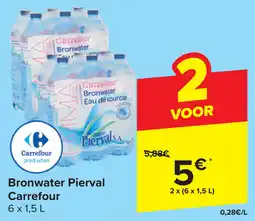 Carrefour Bronwater Pierval Carrefour aanbieding