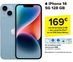 Carrefour iPhone 14 5G 128 GB aanbieding