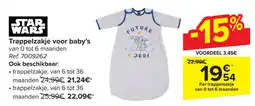 Carrefour Star wars trappelzakje voor baby's aanbieding
