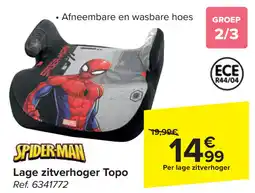 Carrefour Spiderman Lage zitverhoger Topo aanbieding