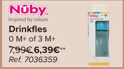 Carrefour Nuby Drinkfles O M+ of 3 M+ aanbieding