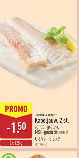 ALDI Golden seafood kabeljauw aanbieding