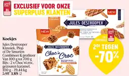 Delhaize Koekjes Jules Destrooper Klassiek, Plop of De Smurfen aanbieding