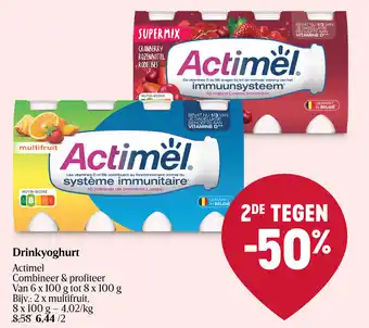 Delhaize Drinkyoghurt Actimel aanbieding