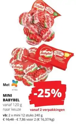 Spar Mini Babybel aanbieding