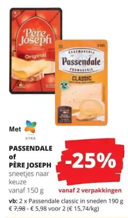 Spar Passendale of Pere Joseph sneetjes aanbieding