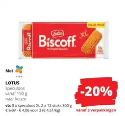Spar Lotus speculoos aanbieding