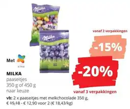 Spar Milka paaseitjes aanbieding