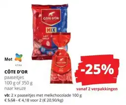 Spar Côte d'or paaseitjes aanbieding