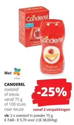 Spar Canderel aanbieding