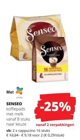 Spar Senso koffiepads aanbieding