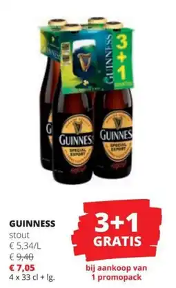 Spar Guinness stout aanbieding