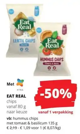 Spar Eat Real chips aanbieding