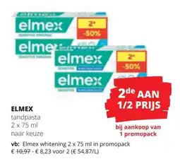 Spar Elmex tandpasta aanbieding