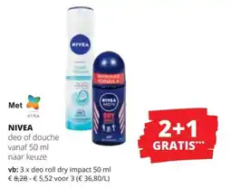 Spar Nivea deo of douche aanbieding