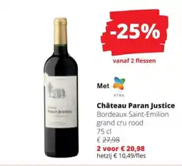 Spar Château Paran Justice aanbieding