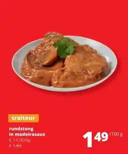 Spar Traiteur rundstong in madeirasaus aanbieding
