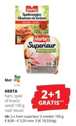 Spar Herta aanbieding