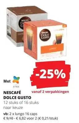 Spar Nescafé dolce gusto aanbieding