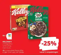 Spar Kellogg's ontbijtgranen aanbieding