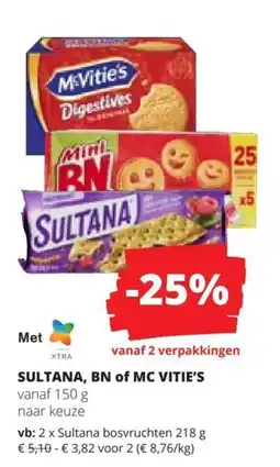 Spar Sultana, BN of Mc Vitie's aanbieding