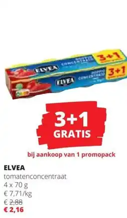 Spar Elvea tomatenconcentraat aanbieding