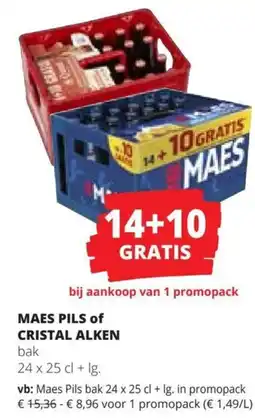Spar Maes pils of Cristal Alken aanbieding