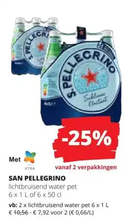 Spar San pellegrino lichtbruisend water pet aanbieding