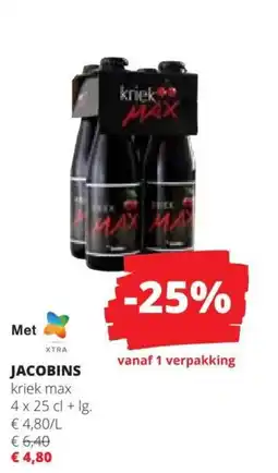 Spar Jacobins kriek max aanbieding
