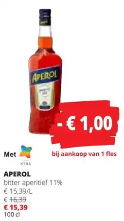 Spar Aperol bitter aperitief 11% aanbieding