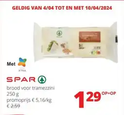 Spar Brood voor tramezzini aanbieding